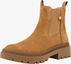 ESPRIT Enkellaarsjes Chelsea Boots Dames Karamel