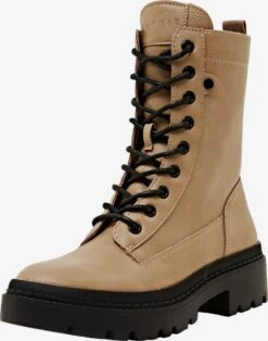 ESPRIT Enkellaarsjes Veterlaarsjes Dames Bruin