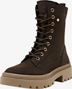 ESPRIT Enkellaarsjes Veterlaarsjes Dames Lichtbruin / Donkerbruin