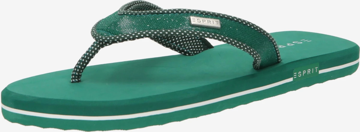 ESPRIT Slippers Teenslipper Dames Groen 3 ESPRIT Slippers Teenslipper Dames Groen