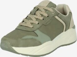 ESPRIT Casual Sneakers Sneakers Laag Dames Kaki