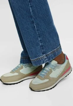 ESPRIT Mit Echtem - Sneakers Laag - Light Blue