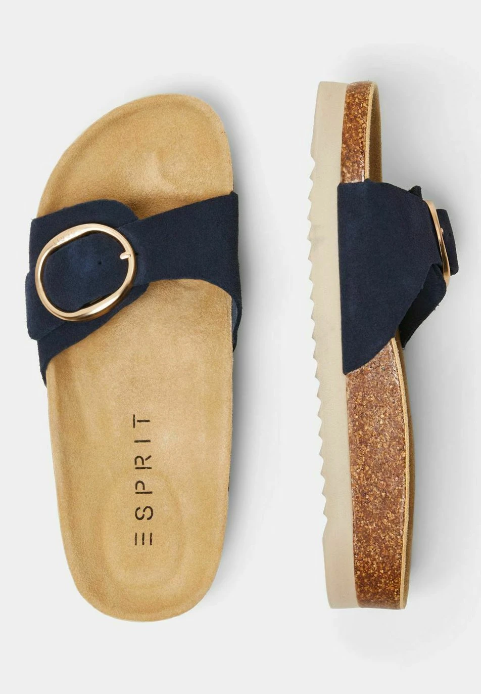 ESPRIT Mit Schnalle - Muiltjes - Navy 5 ESPRIT Mit Schnalle - Muiltjes - Navy - Afbeelding 3