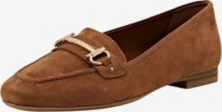 ESPRIT Loafers Instappers Dames Bruin