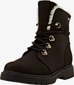 ESPRIT Enkellaarsjes Veterlaarsjes Dames Chocoladebruin