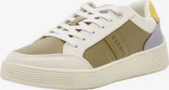 ESPRIT Casual Sneakers Sneakers Laag Dames Beige / Groen