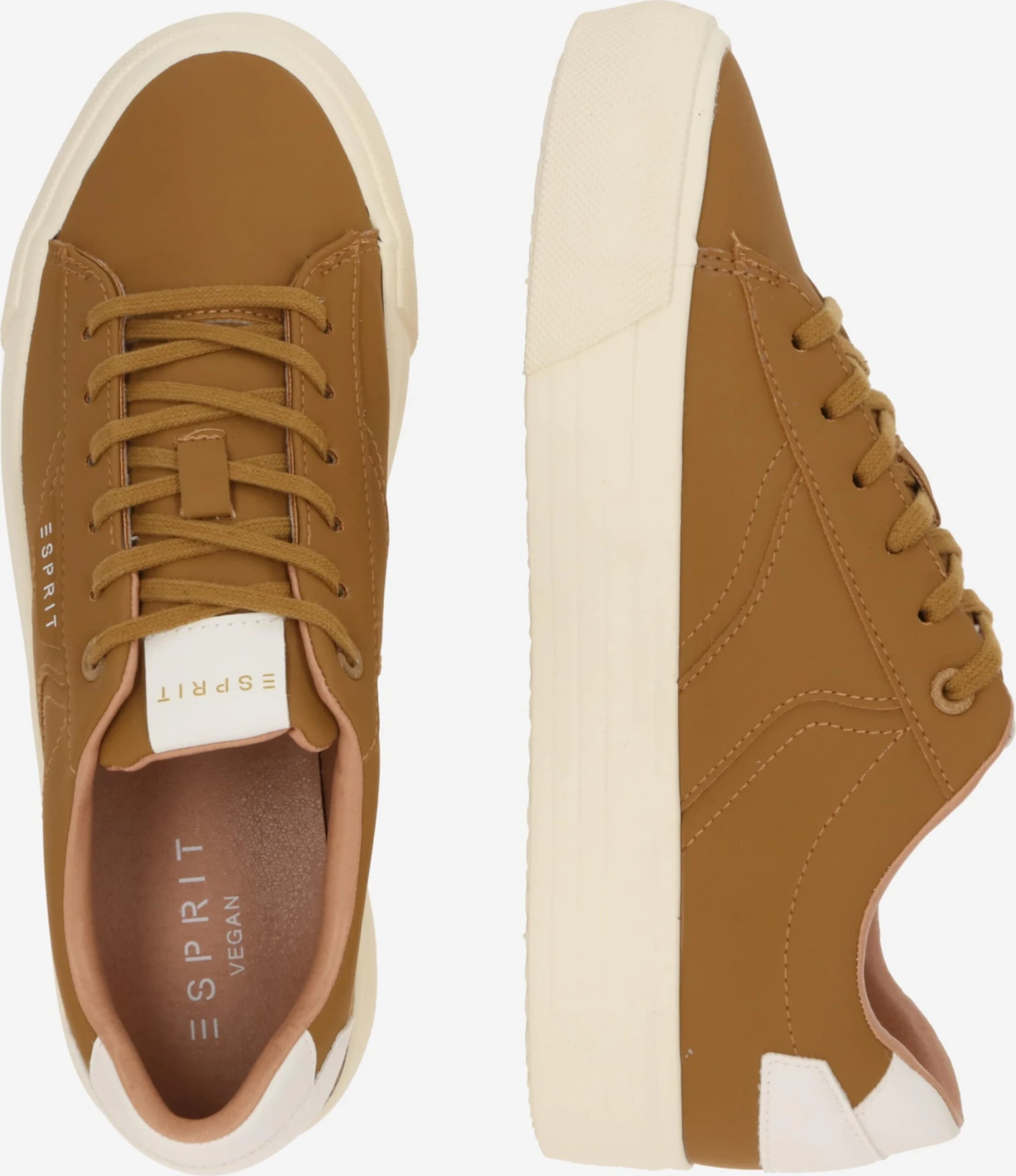 ESPRIT Casual Sneakers Sneakers Laag Dames Oker 4 ESPRIT Casual Sneakers Sneakers Laag Dames Oker - Afbeelding 2