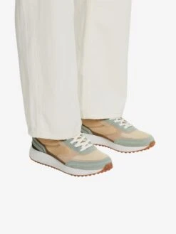 ESPRIT Casual Sneakers Sneakers Laag Dames Beige / Lichtgroen -Esprit 931f350e5270041b96d0557d0ee004b3