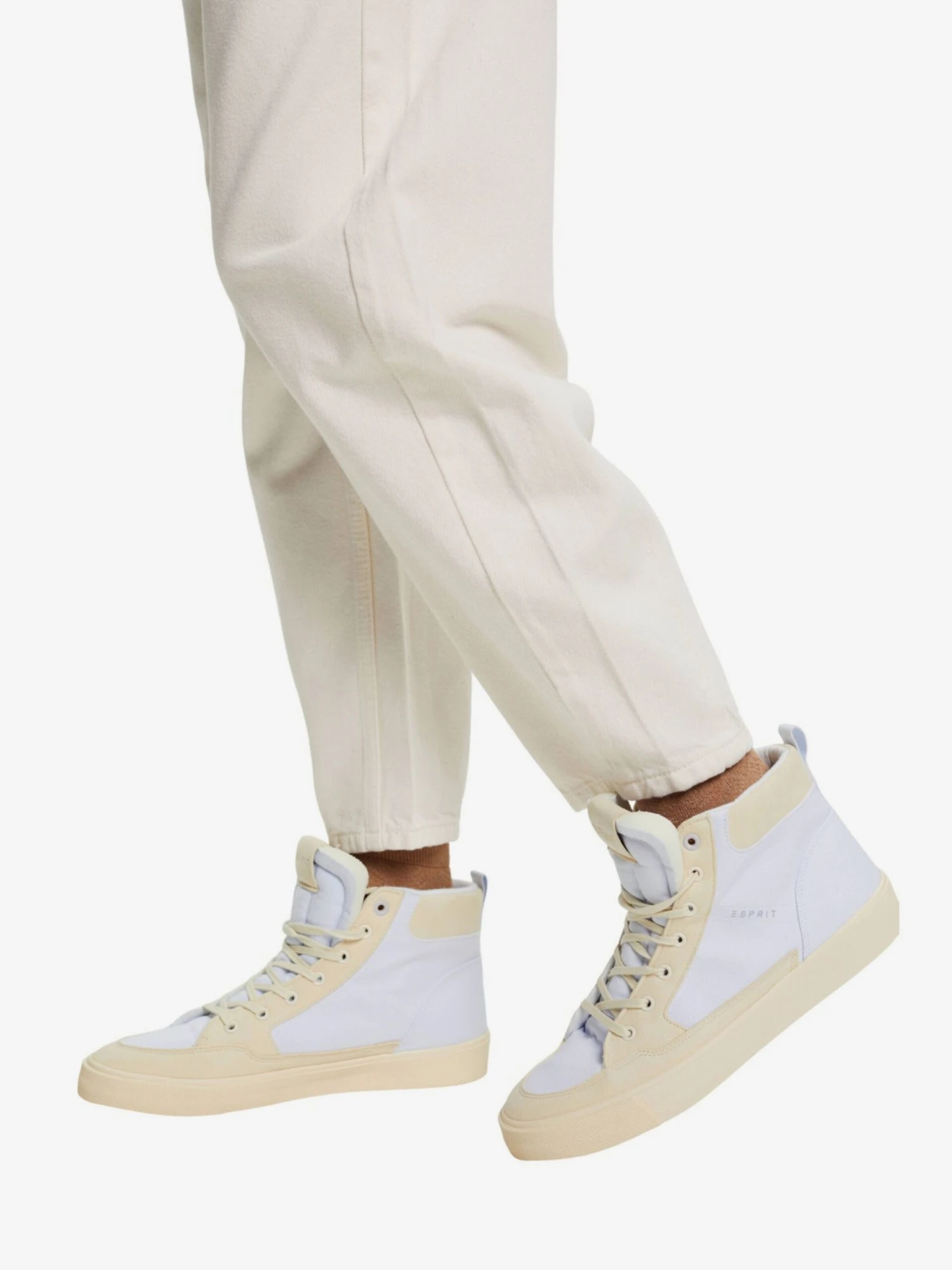 ESPRIT Lage Sneakers Sneakers Laag Dames Beige / Wit 4 ESPRIT Lage Sneakers Sneakers Laag Dames Beige / Wit - Afbeelding 2